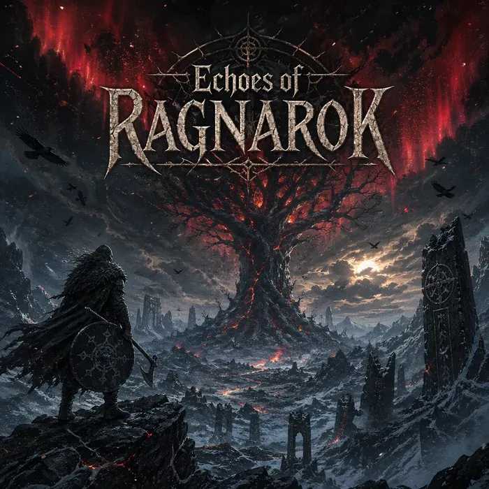 Cover art for the album Echoes of Ragnarok