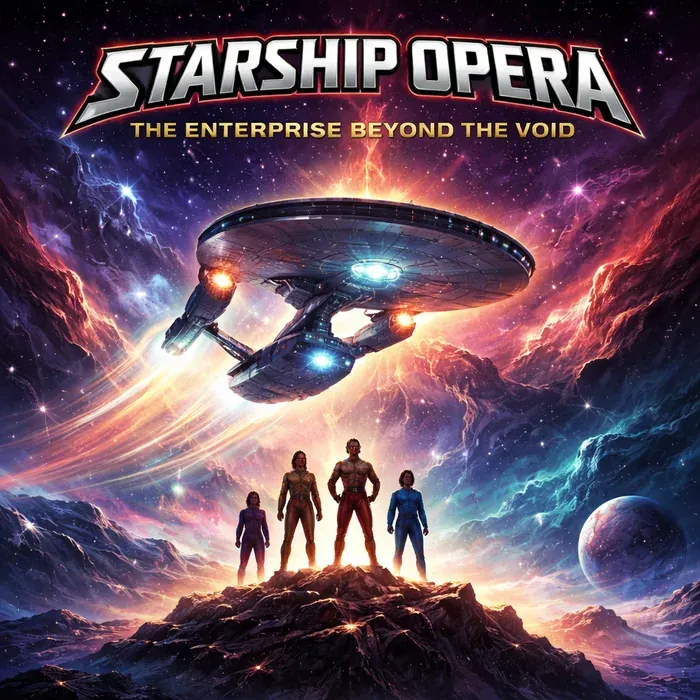 Cover art for the album Starship Opera: The Enterprise Beyond the Void