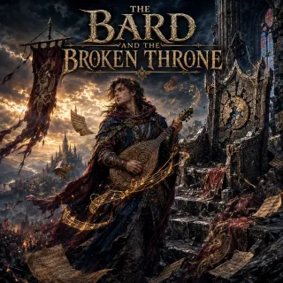 Cover art for the album The Bard and the Broken Throne