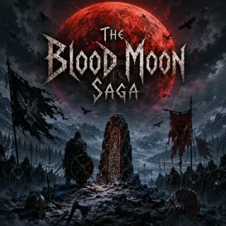 Cover art for the album The Blood Moon Saga