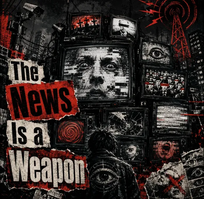 Cover art for the album The News Is a Weapon