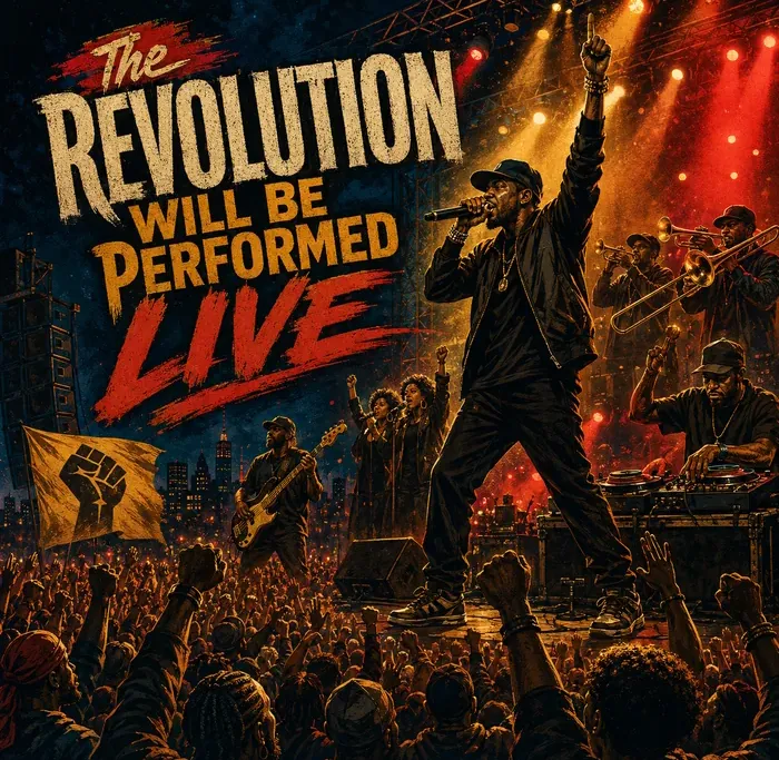 Cover art for the album The Revolution Will Be Performed Live